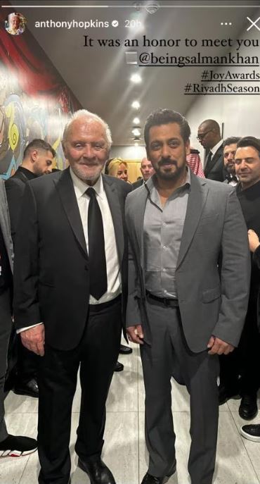 Anthony Hopkins and Salman khan
